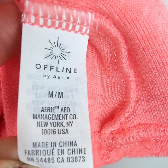 Offline by Aerie Coral Terry Cloth Swimsuit Coverup Dress NWT - Picture 9 of 11